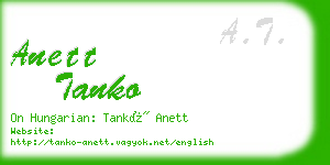 anett tanko business card